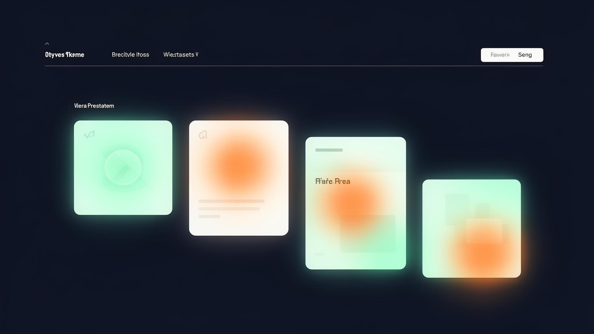 Abstrakte UX-Module mit Heatmap-Hervorhebungen